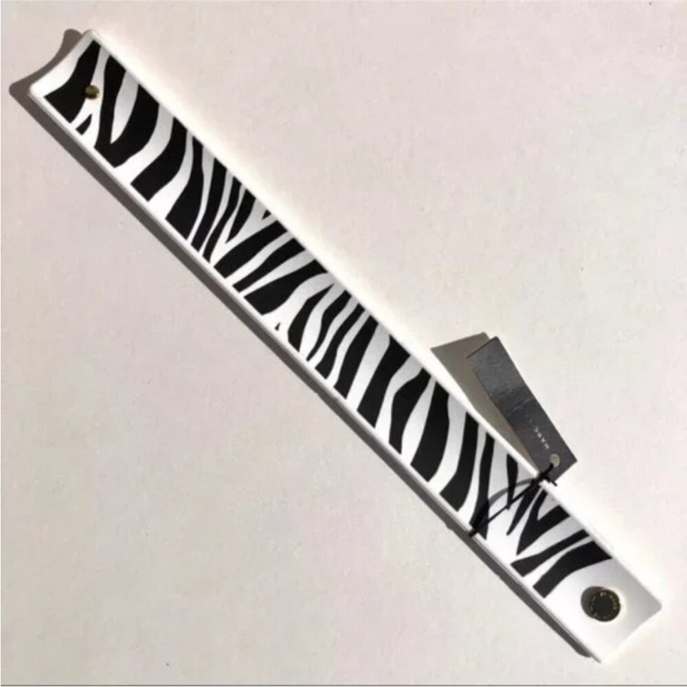 Marc by Marc Jacobs Zebra Print Slap Bracelet NWT